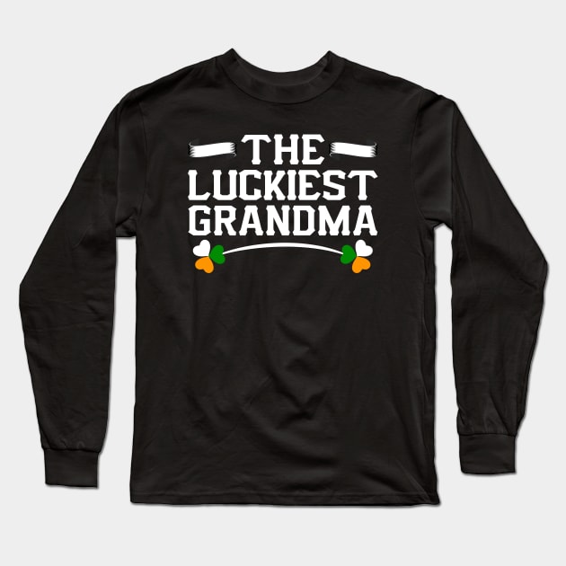 The Luckiest Grandma Tees for the Feast of Saint Patrick-Lá Fhéile Pádraig Long Sleeve T-Shirt by GoodyBroCrafts